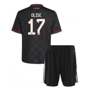 Lacne Dětský Futbalové dres Bayern Munich Michael Olise #17 2025-26 Krátky Rukáv - Tretina (+ trenírky)